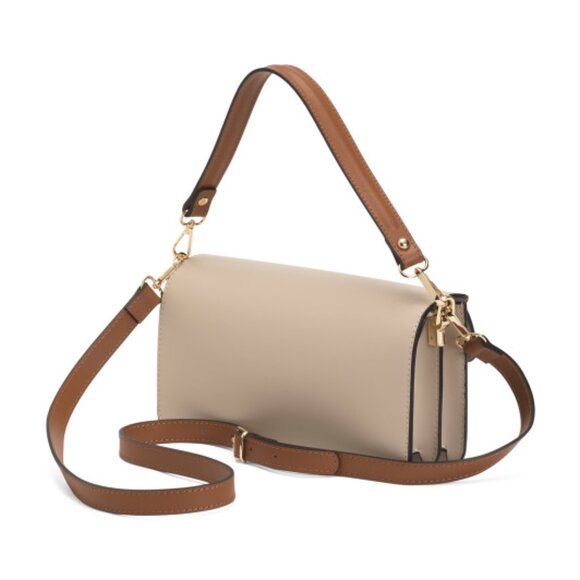 ISADORA Made In Italy Leather Structure Multi East West Crossbody Bag - Picture 4 of 4